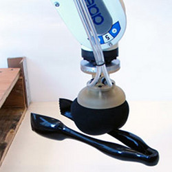 Robot with gripper