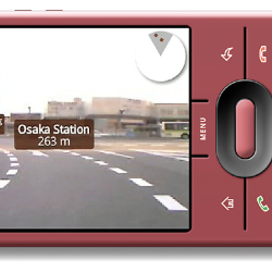 Google Android smartphone with Enkin 3D navigation system