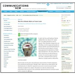 Communications Web Site