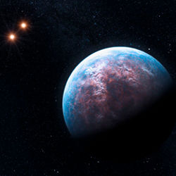 Gliese 667 C and a pair of stars