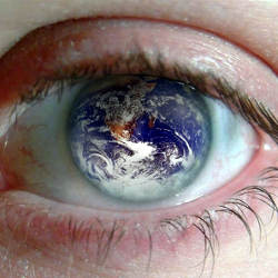 world in eyeball