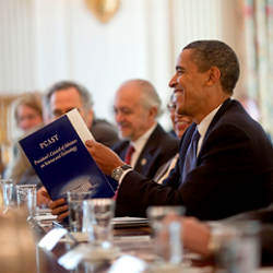 President Obama at PCAST meeting