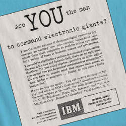 IBM recruitment ad circa 1956