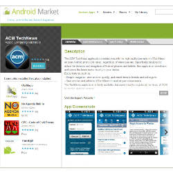 ACM TechNews on Android Market