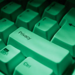 Privacy key on keyboard