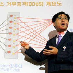 South Korean official at cyberattacks briefing