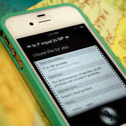 Siri assistant on iPhone 4S