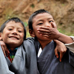 children in Thimphu