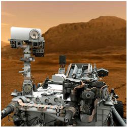 NASA rover Curiosity on Mars