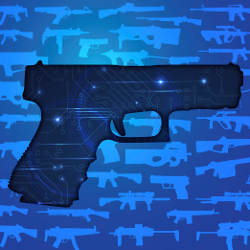 handgun, illustration