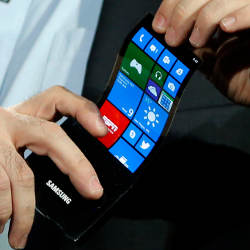 prototype of Samsung's flexible smartphone