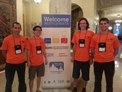 A team waiting to participate at ICPC.
