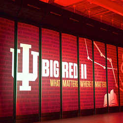 The Big Red II supercomputer at Indiana University.