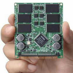 A NAND flash memory board.