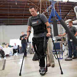 Ekso exoskeleton test pilot and ambassador Jason Gieser