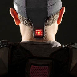 The Reebok Checklight, which flashes to indicate blows to an athlete's head.