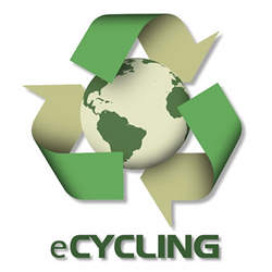 An e-Cycling logo.