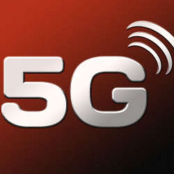 A 5G logo.