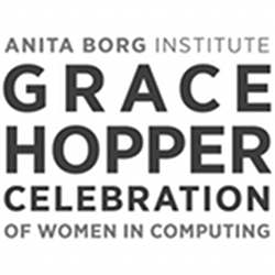 Logo of the Grace Hopper Celebration of Women in Computing.