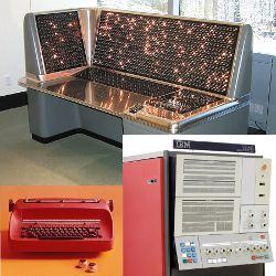 IBM equipment in the "Silicon City" exhibit.