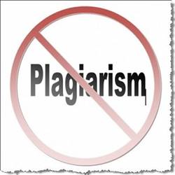 A no plagiarism sign.