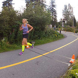 Discredited runner Julie Miller during the 2015 Ironman Canada race.