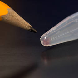 The tiny smear of DNA in the test tube can store massive amounts of data.