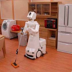 A prototype robot maid.