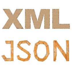 XML, JSON, illustration