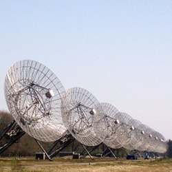 A portion of the Westerbork Synthesis Radio Telescope.