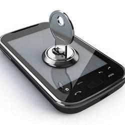 A representation of nlocking security on a smartphone.