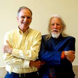 Martin Hellman (left) and Whitfield Diffie at the Heidelberg Laureate Forum.