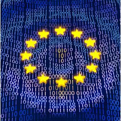 EU stars on binary background
