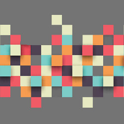 abstract squares, illustration