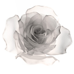fabric petaled rose