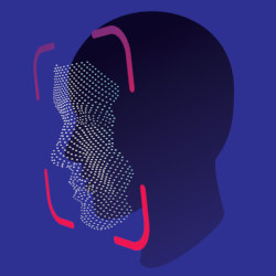 face scan, illustration
