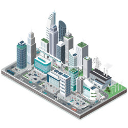 smart city, illustration