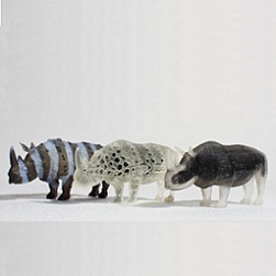 rhinos printed using OpenFab