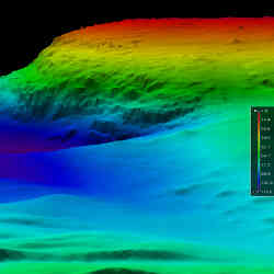 Underwater land mapping via drone.