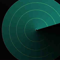 Artist's conception of a quantum radar screen.