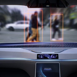 autonomous vehicle identifies pedestrians