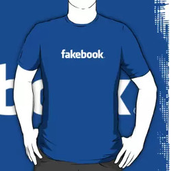 fakebook t-shirt, illustration