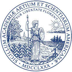 A logo of the American Academy of Sciences.
