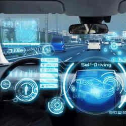 Controls of a self-driving car.