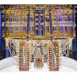 The interior of IBM's Quantum Computer.