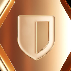letter D on shield, illustration
