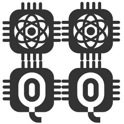 quantum icons, illustration