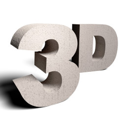 '3D' as three-dimensional characters