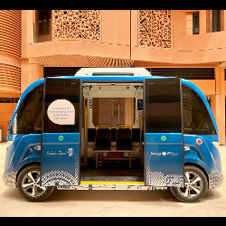 autonomous vehicle in Masdar City, Abu Dhabi