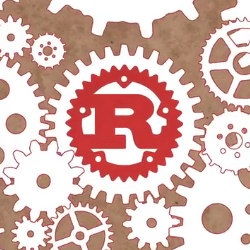 gears and Rust icon, illustration